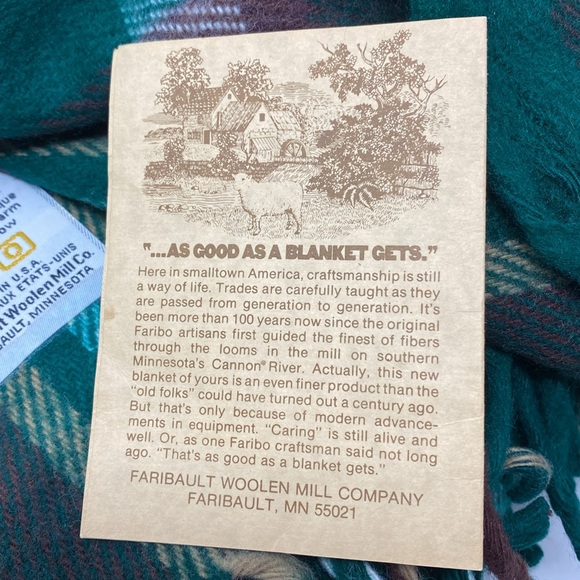 Vintage Faribo Faribat Explorer Pack A Robe Plaid Stadium - Picture 6 of 10